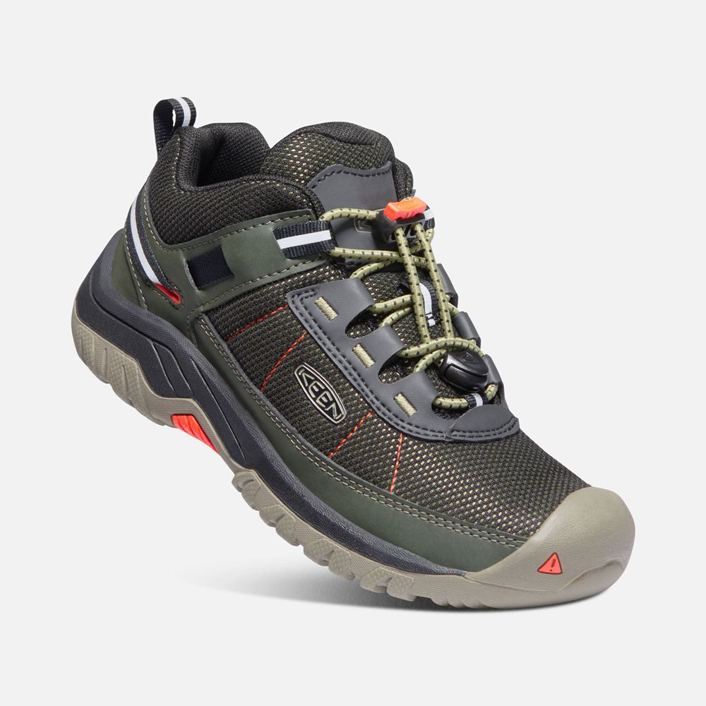 Keen Spor Ayakkabı Çocuk Zeytin Yeşili/Turuncu - Targhee Sport Vent Shoes - Türkiye DVCT76890